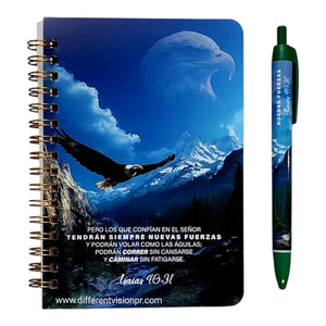 Pack Libreta Anillas con Bolígrafo. Nuevas Fuerzas