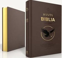 Biblia RVR 1960 Obsequios y Premios Letra Grande Tamaño Manual Moka Águila Símil Piel