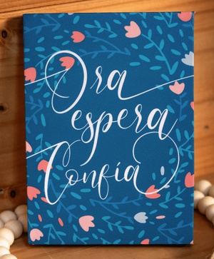 Mini Canvas - Ora Espera Confía