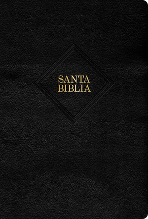 Biblia RVR 1960 Tamaño Manual Símil Piel Negra con Índice