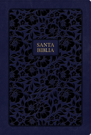 Biblia RVR 1960 Letra Grande Tamaño Manual Edición Especial, Azul Marino, Símil Piel