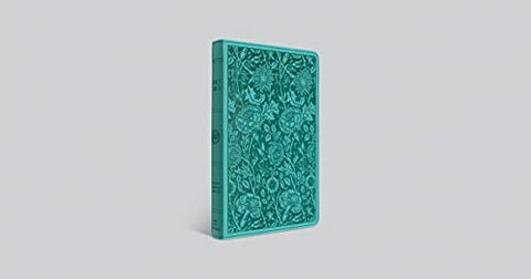 Image of ESV PREMIUM GIFT BIBLE (TRUTONE, TEAL, FLORAL DESIGN)