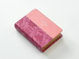 Image of Biblia RVR 1960 Letra Grande Tamaño Manual Bicolor Rosa Rosa Símil Piel