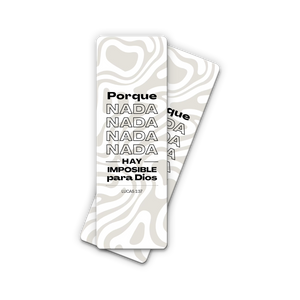 Pack de 25 Marcadores: Nada es Imposible para Dios