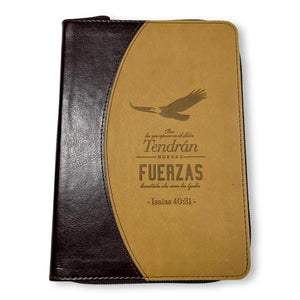 Libreta Imitación Piel Marrón con Cierre: Nuevas Fuerzas