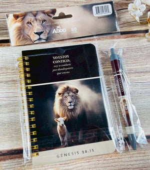 Pack Libreta Anillas con Bolígrafo. Yo estoy Contigo
