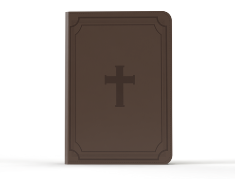 Image of Biblia RVR 1960 Letra Gigante 14 puntos Símil Cruz Marrón