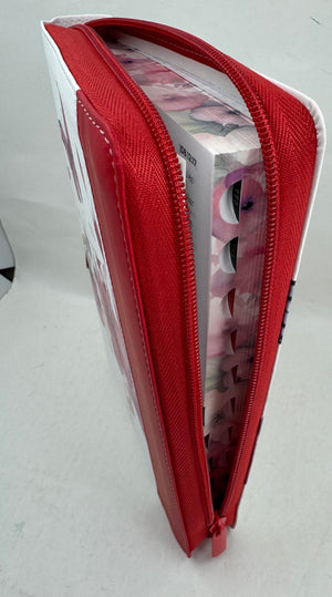 Biblia RVR 1960 Letra Grande Tamaño Manual Rosa Símil Piel con Índice y Cierre