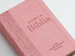 Image of Biblia RVR 1960 Letra Súper GiganteTapa dura Rosa Manual