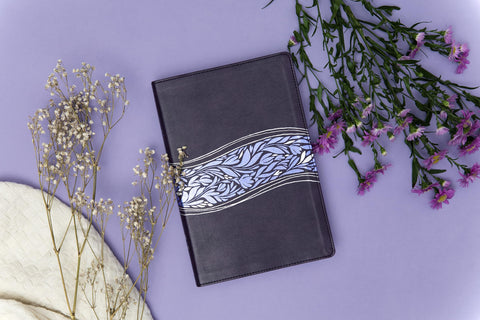 Image of BIBLIA RVR 1960 DEL PESCADOR MUJER VIRTUOSA FLORAL SIMIL PIEL