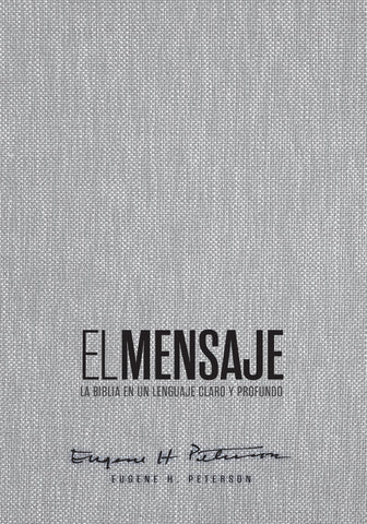 Image of Biblia El Mensaje Gris Tela Tapa Dura