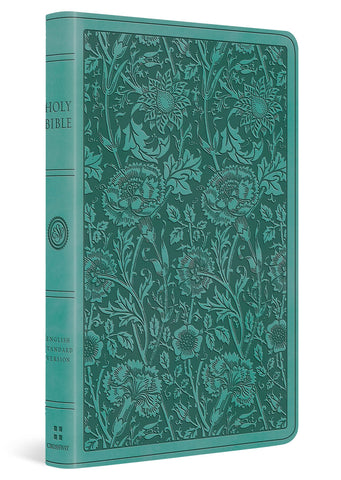 Image of ESV PREMIUM GIFT BIBLE (TRUTONE, TEAL, FLORAL DESIGN)