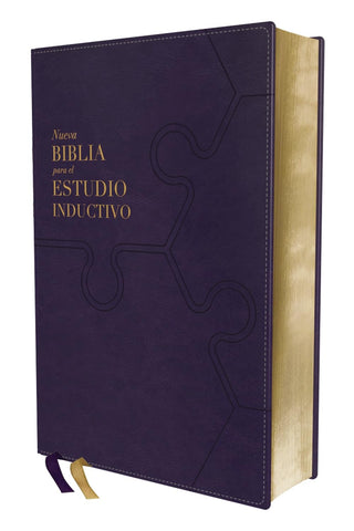 Image of Biblia NBLA para el Estudio Inductivo Piel  Interior a dos Colores Morado Comfort Print