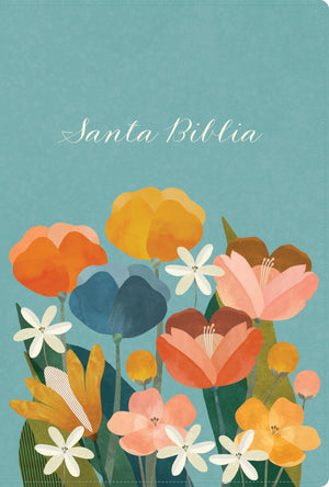 Biblia RVR 1960 Letra Grande Tamaño Manual Edición Especial, Aqua, Símil Piel