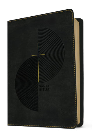 Image of Biblia NTV Compacta Letra Gigante con Filament Símil Piel Gris Letra Roja