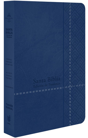 Image of Biblia RVR 1960 Letra Grande Tamaño Manual Azul Símil Piel