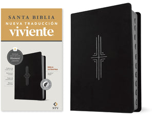 Biblia NTV Ultrafina con Filament Negro Símil Piel con Índice