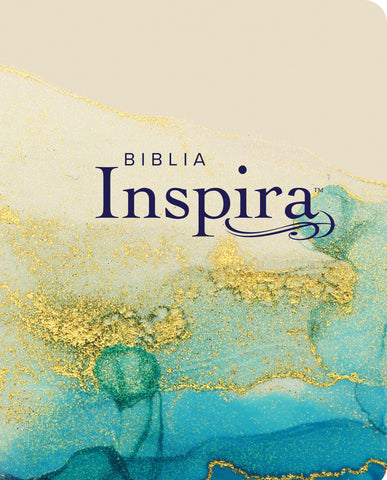 Image of Biblia NTV Inspira con Filament Símil Piel Oro