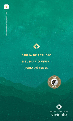 Image of Biblia NTV de Estudio Diario Vivir para Jóvenes Verde Símil Piel con Índice