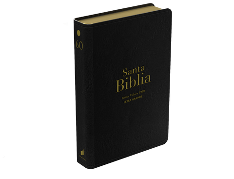 Image of Biblia RVR 1960 Letra Grande Tamaño Manual Símil Piel Negro