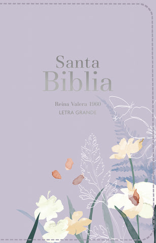 Image of Biblia RVR 1960 Letra Grande Tamaño Manual Símil Piel Lavanda