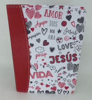 Biblia RVR 1960 Bolsillo Símil Piel Rojo con Índice