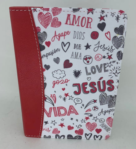 Image of Biblia RVR 1960 Bolsillo Símil Piel Rojo con Índice