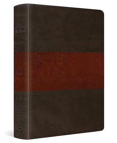 Image of ESV PERSONAL SIZE STUDY BIBLE (TRUTONE, FOREST/TAN)