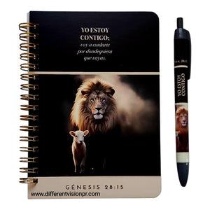 Pack Libreta Anillas con Bolígrafo. Yo estoy Contigo