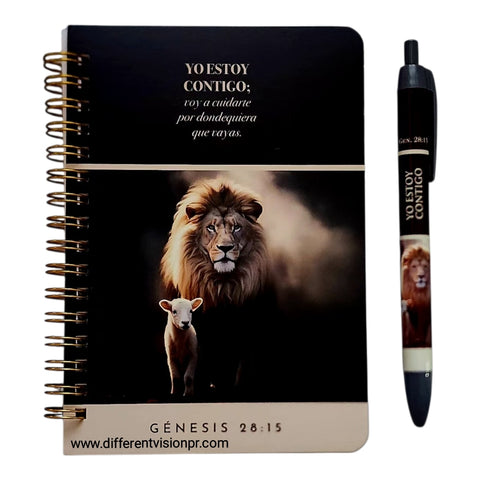 Image of PACK LIBRETA ANILLAS CON BOLIGRAFO. YO ESTOY CONTIGO