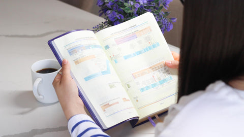 Image of Biblia NBLA para el Estudio Inductivo Piel  Interior a dos Colores Morado Comfort Print