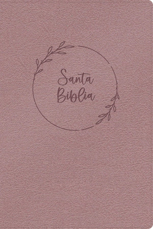 Biblia RVR 1960 Letra Gigante Rosa Perla Símil Piel con Índice