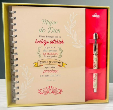 Image of Pack Libreta y Bolígrafo. Mujer de Dios
