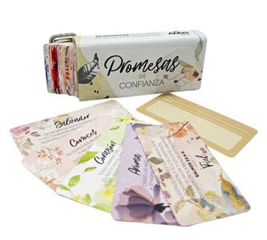 Caja Metálica con 50 Promesas. Promesas de Confianza