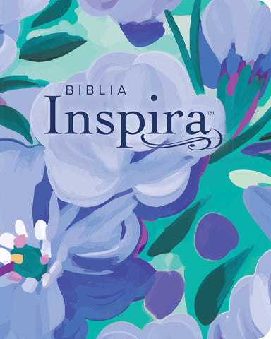 Image of Biblia NTV Inspira Letra Grande con Filament Símil Piel Ramo azul