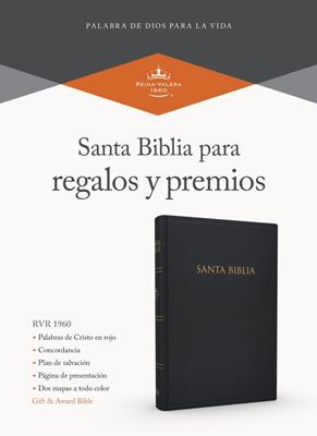 Biblia RVR 1960 Regalos y Premios Negro Símil Piel