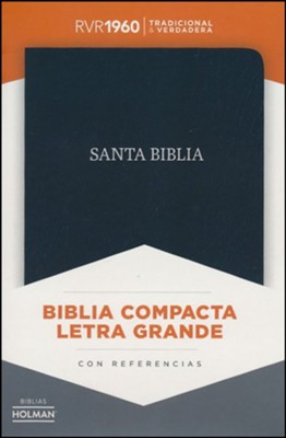 Biblia RVR 1960 Compacta Negro Piel Fabricada