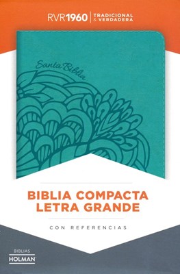 Biblia RVR 1960 Compacta Símil Piel Aqua