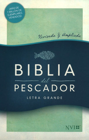 Image of Biblia NVI del Pescador Letra Grande Verde Símil Piel