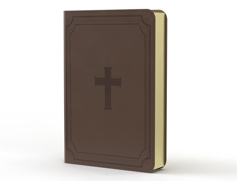 Image of Biblia RVR 1960 Letra Gigante 14 puntos Símil Cruz Marrón