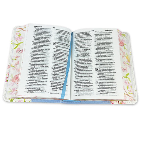Image of Biblia RVR 1960 Bolsillo Turquesa Azul Símil Piel