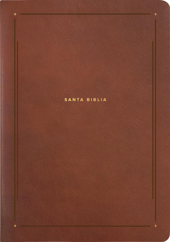 Image of BIBLIA NTV DE ESTUDIO DEL DIARIO VIVIR SIMIL PIEL CAFE LETRA ROJA