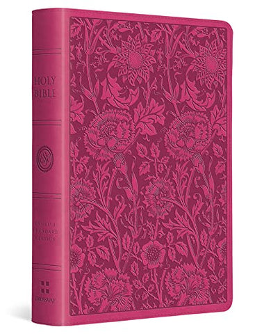 Image of ESV LARGE PRINT COMPACT BIBLE (TRUTONE BERRY, FLORAL DESIGN)