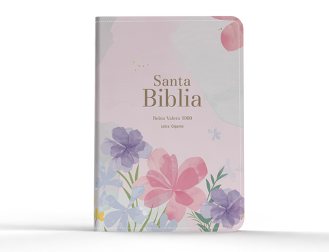 Image of Biblia RVR 1960 Letra Gigante 14 puntos Símil Piel Violeta Claro