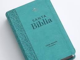 Biblia RVR 1960 Letra Gigante Turquesa Símil Piel