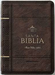 Image of Biblia RVR 1960 Letra Grande Tamaño Manual Neoclassic Café Oscuro Símil Piel