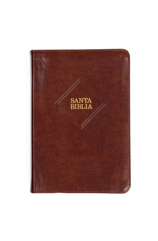 Image of Biblia RVR 1960 Letra Gigante Café Símil Piel con Índice