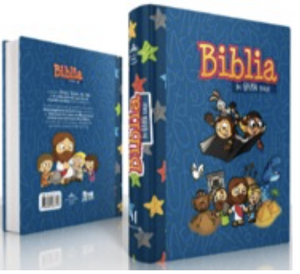 Biblia RVR 1960 para Niños Letra Grande 10 puntos Tapa Dura Azul