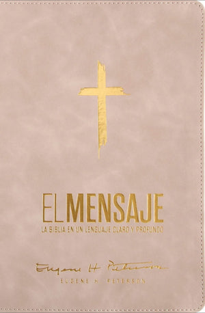 BIBLIA EL MENSAJE ROSA SUAVE SIMIL PIEL