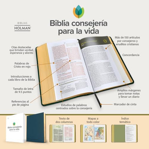 Image of Biblia RVR 1960 Consejería para La Vida Azul Pizarra Símil Piel